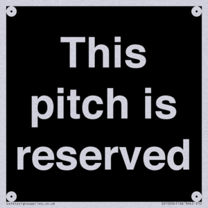 This pitch is reserved